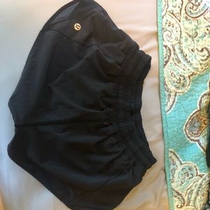 Lululemon black hotty hot shorts